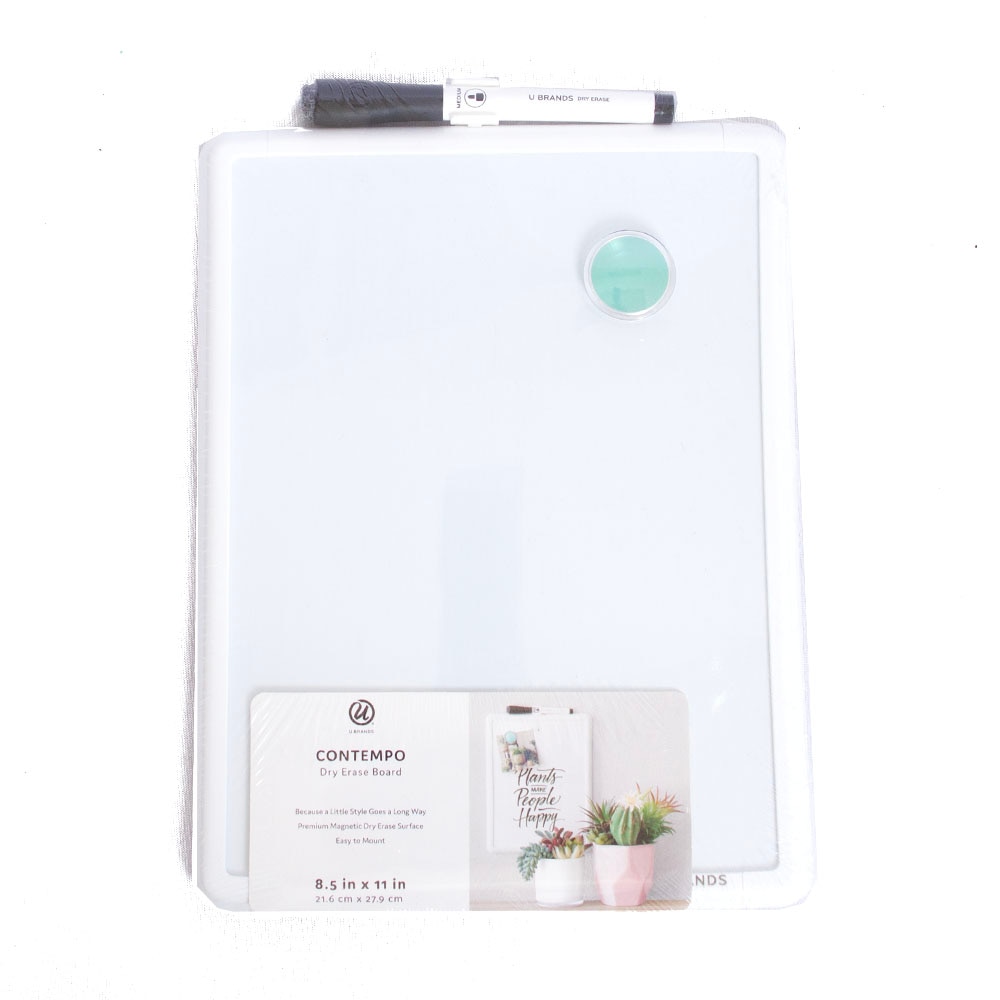 White, Dry Erase, Art & School, 8.5"x11", Ubrand, Contempo, Magnetic, Board, Frame, 836286